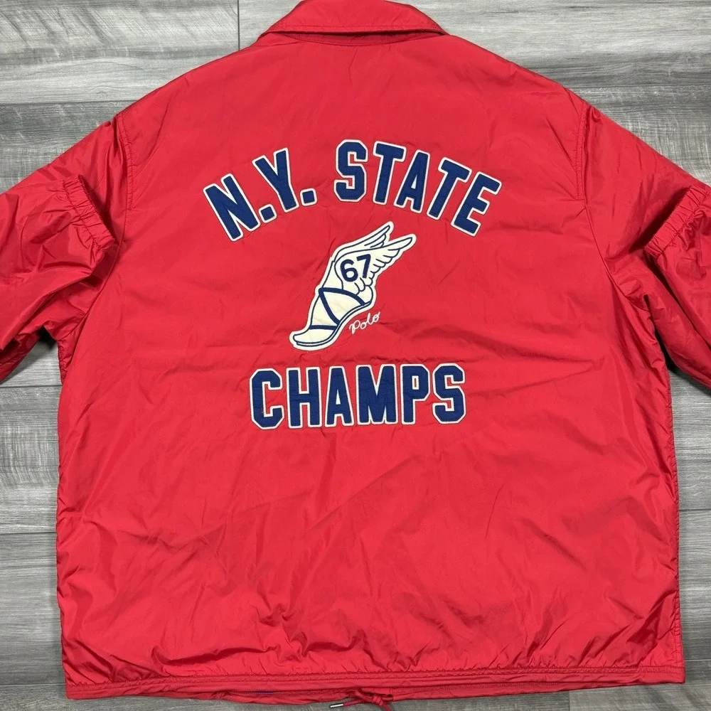 Polo Ralph Lauren Big & Tall 2XB NY‎ STATE CHAMPS Water Repellent Coach's Jacket
